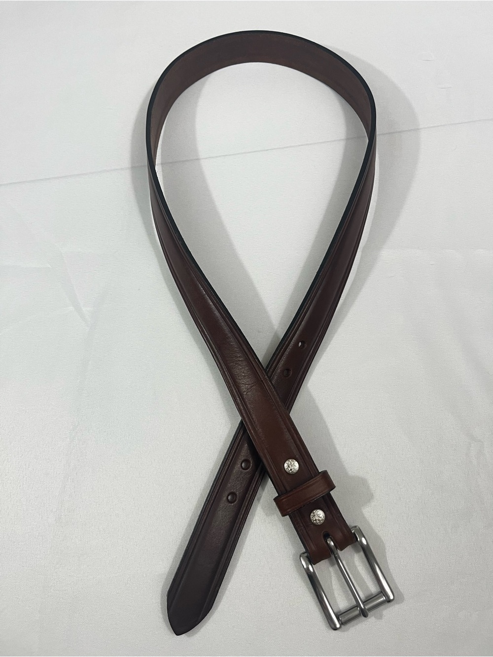 Dennis Knight Bridle Leather Belt 38 Brown (Read) - Picture 2 of 11